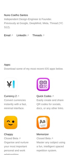 Nuno Coelho Santos Mobile Preview