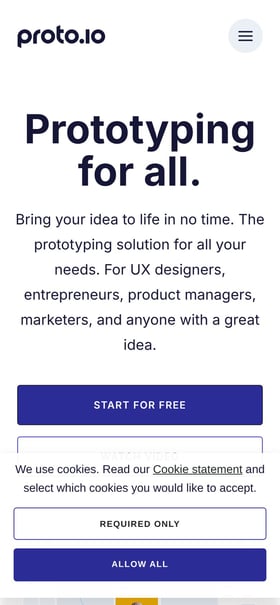 Proto.io 2016 Year in Review Mobile Preview