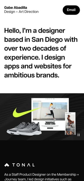 Gabe Abadilla Mobile Preview