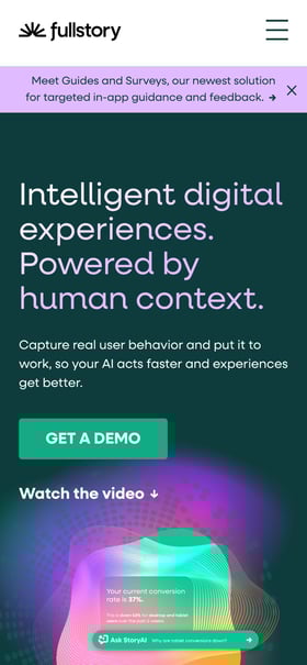 FullStory – Wall of Love Mobile Preview