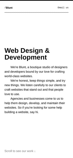 Blunt. As Fuck. Mobile Preview