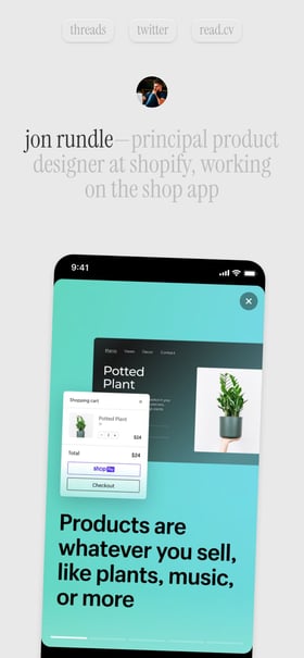 Jon Rundle Mobile Preview