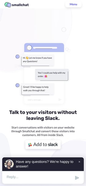 Smallchat Mobile Preview
