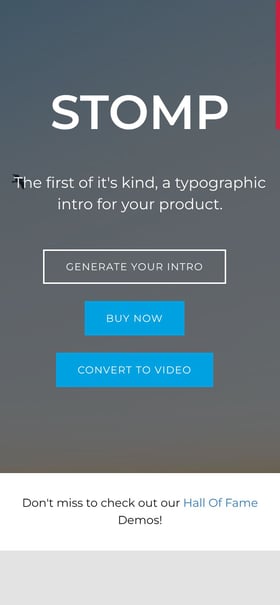 Stomp – Cinematic Intro Mobile Preview