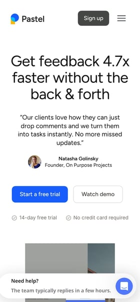 Pastel Mobile Preview