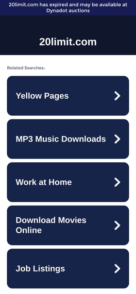 20 Limit Mobile Preview