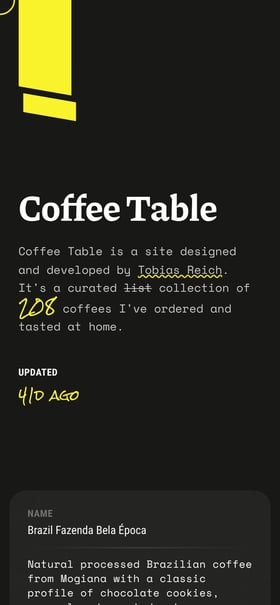 Coffee Table Mobile Preview