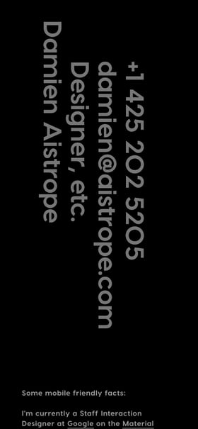 Damien Aistrope Mobile Preview