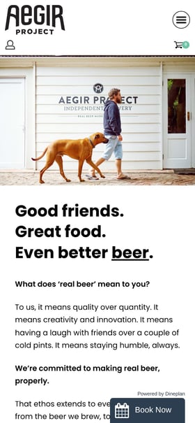 Aegir Project Brewery Mobile Preview