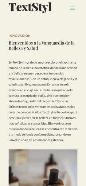 Shared Text Styles Mobile Preview