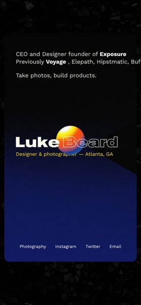 Luke Beard Mobile Preview
