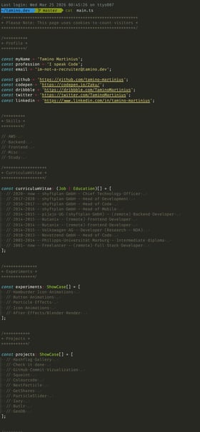 Tamino Martinius Mobile Preview