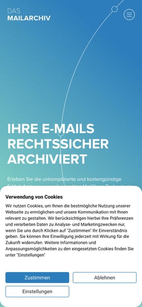 Das Mailarchiv Mobile Preview