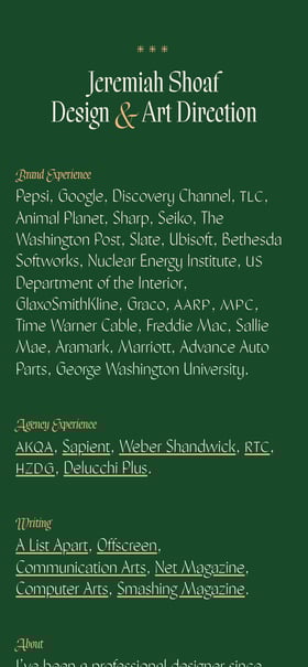 Jeremiah Shoaf Mobile Preview