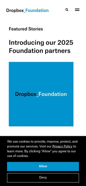 Dropbox Foundation Mobile Preview