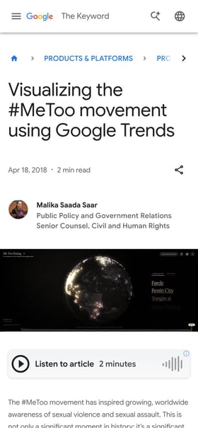 Me Too Rising Mobile Preview