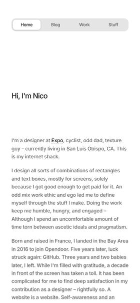 Nicolas Solerieu Mobile Preview