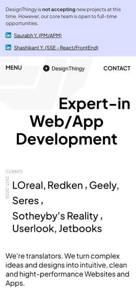 DesignThingy Mobile Preview
