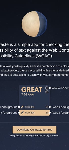 Contraste Mobile Preview