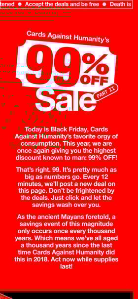 The 99% Sale Mobile Preview