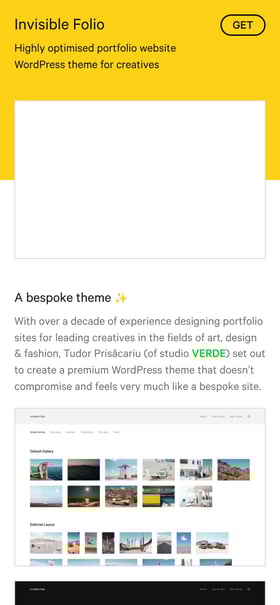 Invisible Folio Mobile Preview