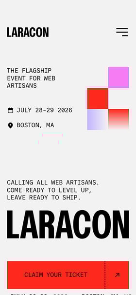 Laracon VII Mobile Preview