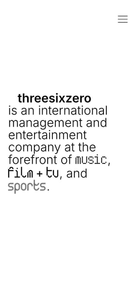 threesixzero Mobile Preview