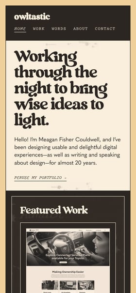 Owltastic Mobile Preview