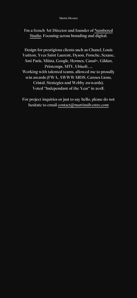 Martin Silvestre Mobile Preview