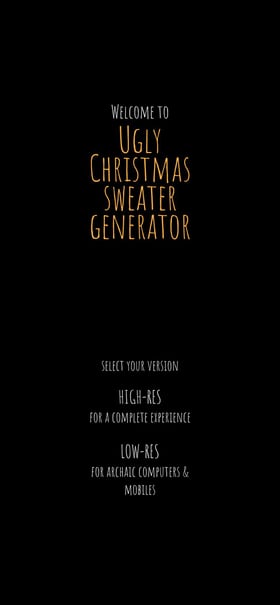 Ugly Christmas Sweater Generator Mobile Preview