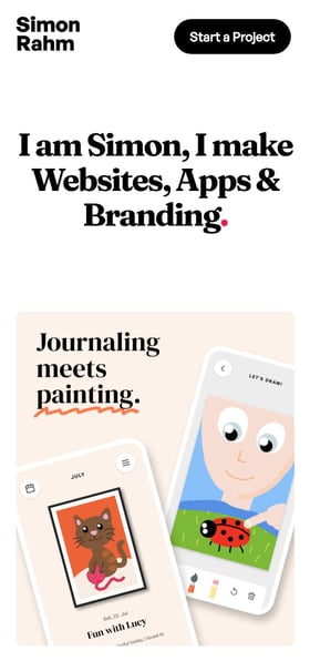 A Project a Month – Simon Rahm Mobile Preview