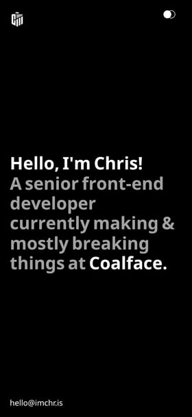 Chris Martin Mobile Preview