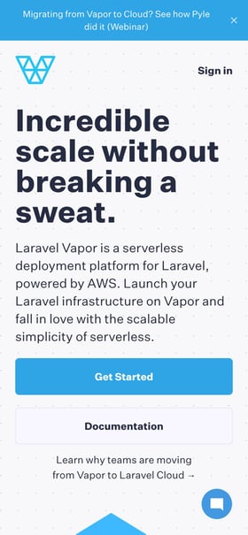 Laravel Vapor Mobile Preview