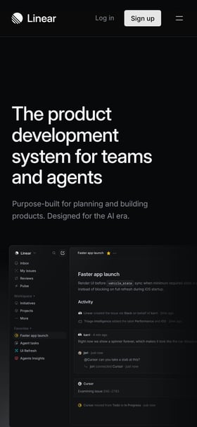 Linear Mobile Preview