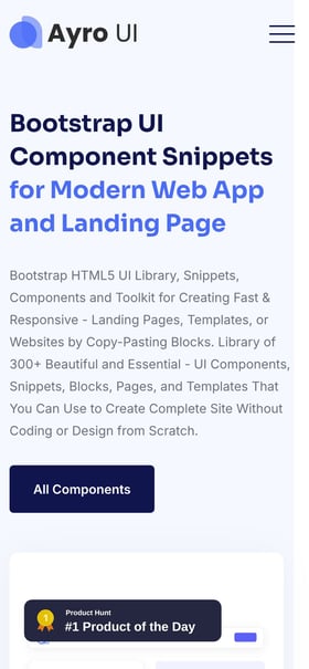 Ayro UI Mobile Preview