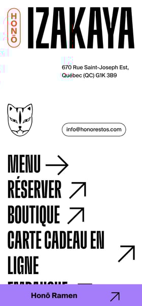 Hono Izakaya Mobile Preview