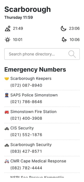 Scarborough Information Mobile Preview