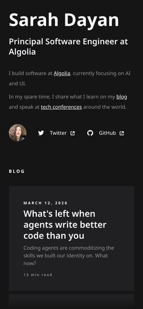 Sarah Dayan Mobile Preview