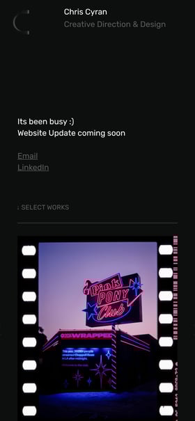 Chris Cyran Mobile Preview