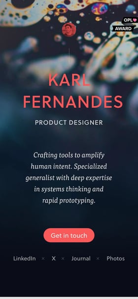 Karl Fernandes Mobile Preview