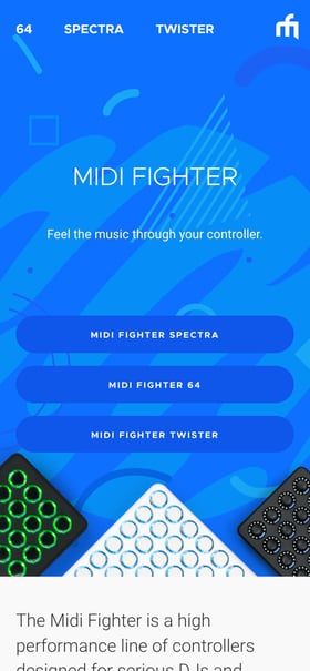 Midi Fighter Mobile Preview