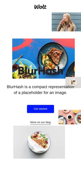 BlurHash Mobile Preview