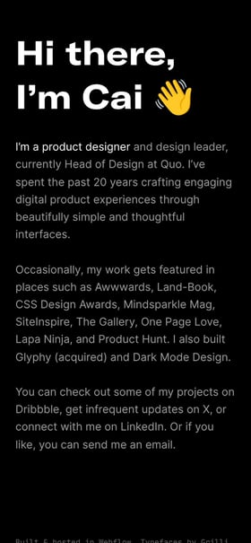 Cai Cardenas Mobile Preview