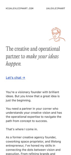 Alex Leiphart Mobile Preview