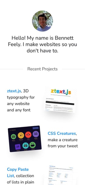 Bennett Feely Mobile Preview