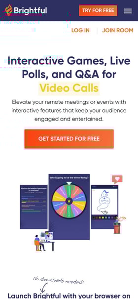 Brightful Meeting Games Mobile Preview