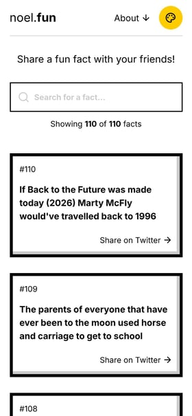Noel’s Fun Facts Mobile Preview