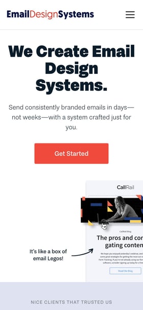 Email Design Systems Mobile Preview