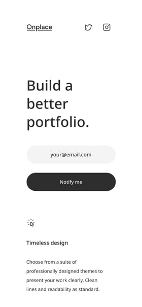 Onplace Mobile Preview