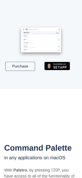 Paletro Mobile Preview